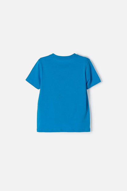 CAMISETA DE STITCH MANGA CORTA AZUL PARA NIÑA 2T A 5T