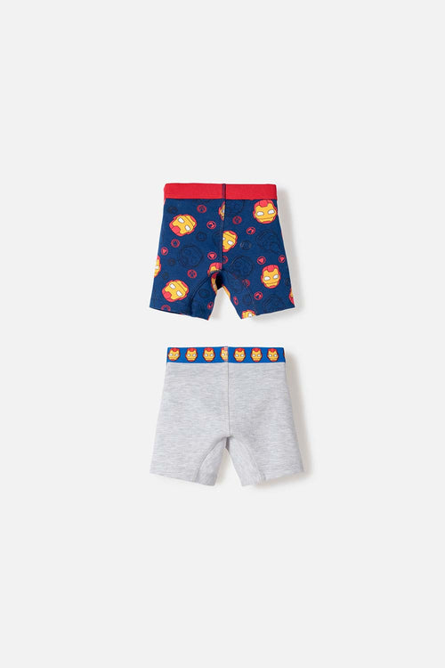 PACK X2 BOXER DE IRONMAN MULTICOLOR PARA NIÑO 2T A 5T