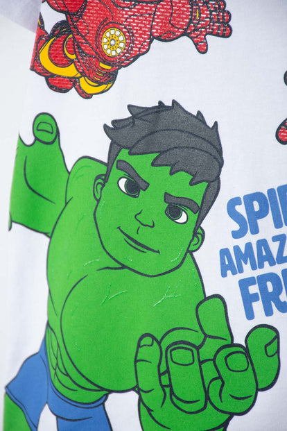 CAMISETA DE SPIDEY AND HIS AMAZING FRIENDS BLANCO PARA NIÑO 2T A 6T