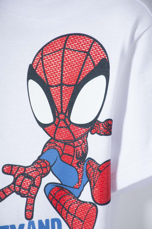 CAMISETA DE SPIDEY AND HIS AMAZING FRIENDS BLANCO PARA NIÑO 2T A 6T