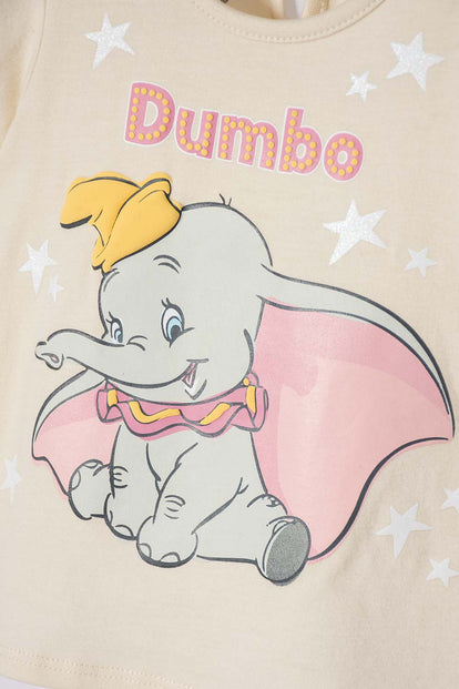 CONJUNTO DE DUMBO MANGA CORTA PARA BEBÉ NIÑA