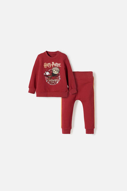 CONJUNTO DE HARRY POTTER ROJO BOSQUE PARA BEBÉ NIÑO