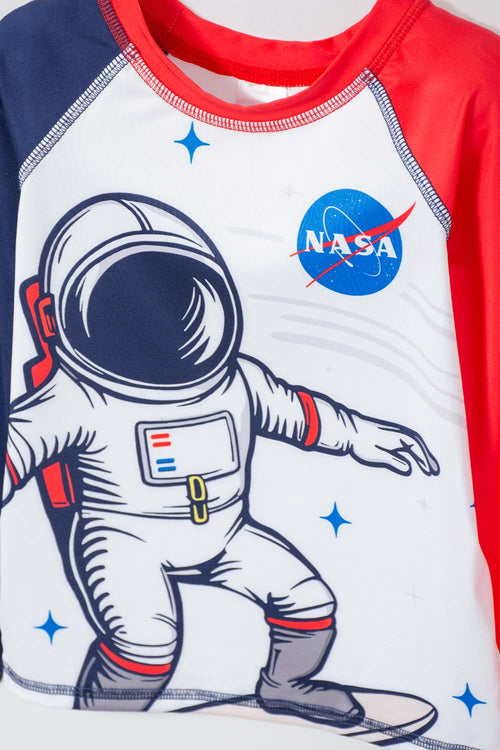 CONJUNTO DE BAÑO DE LA NASA MULTICOLOR PARA NIÑO 2T A 5T