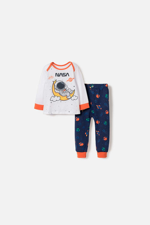 PIJAMA DE LA NASA CON PANTALÓN LARGO MULTICOLOR PARA BEBÉ NIÑO