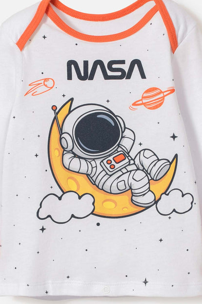 PIJAMA DE LA NASA CON PANTALÓN LARGO MULTICOLOR PARA BEBÉ NIÑO