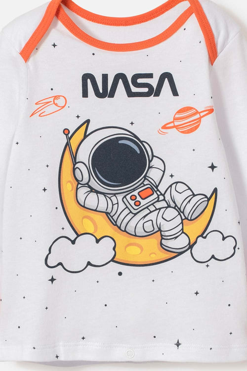 PIJAMA DE LA NASA CON PANTALÓN LARGO MULTICOLOR PARA BEBÉ NIÑO