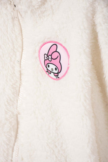 BUZO DE MY MELODY CON CIERRE MARFIL PARA NIÑA 2T A 5T
