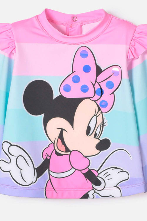 CONJUNTO DER BAÑO DE MINNIE MOUSE MULTICOLOR PARA BEBÉ NIÑA