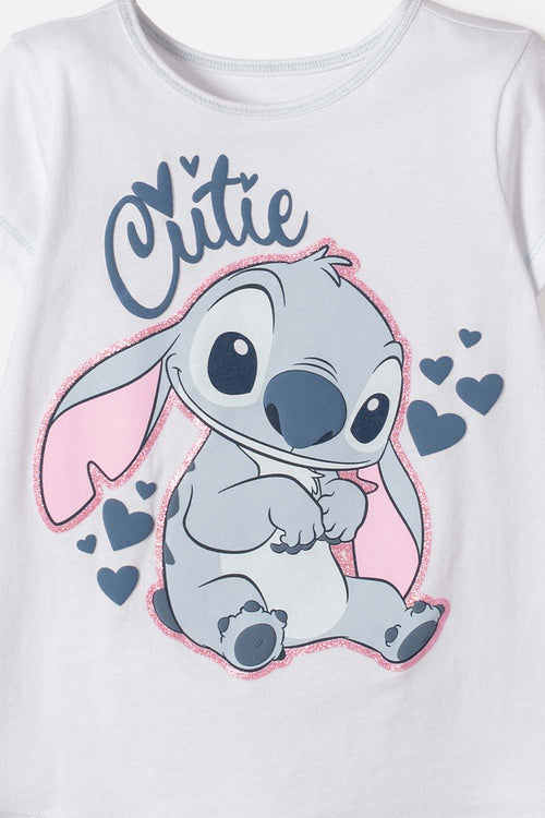 CONJUNTO DE STITCH CON SHORT MULTICOLOR PARA NIÑA 2T A 5T