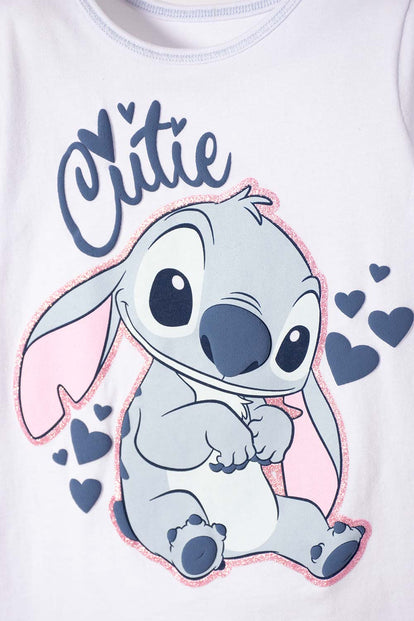 CONJUNTO DE STITCH CON SHORT MULTICOLOR PARA NIÑA 2T A 5T