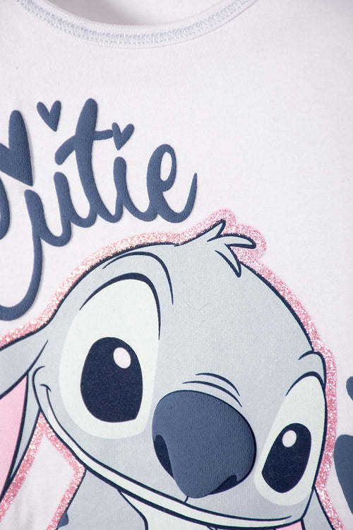 CONJUNTO DE STITCH CON SHORT MULTICOLOR PARA NIÑA 2T A 5T