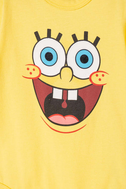 BODY DE BOB ESPONJA AMARILLO PARA BEBÉ NIÑO