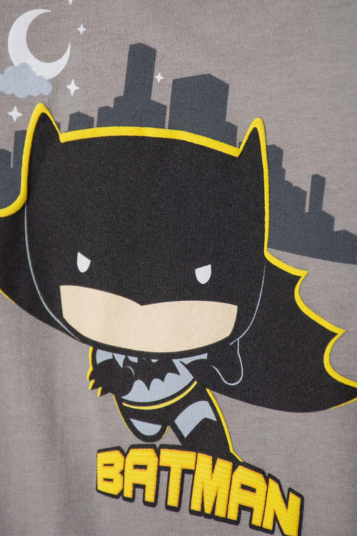 BODY DE BATMAN CON BROCHES GRIS PARA BEBÉ NIÑO