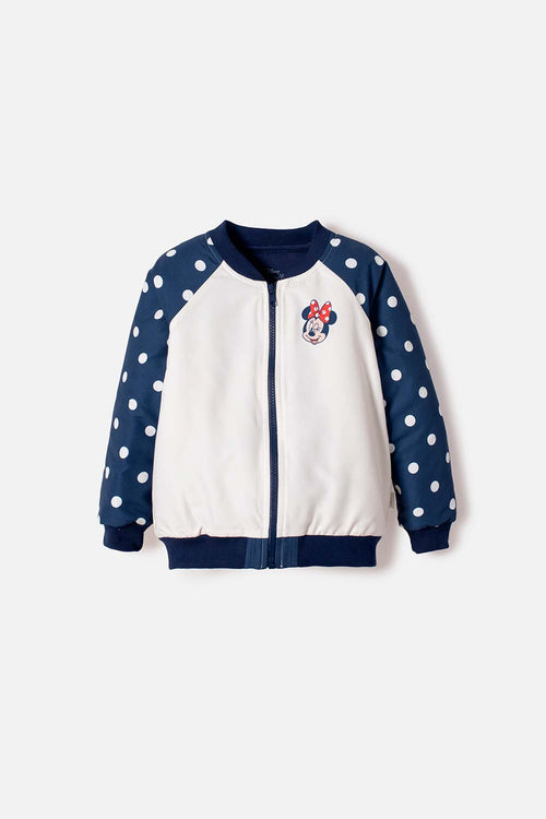 CHAQUETA DE MINNIE MOUSE CON CIERRE MULTICOLOR PARA NIÑA 2T A 5T