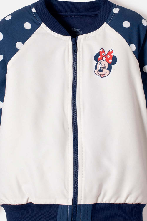 CHAQUETA DE MINNIE MOUSE CON CIERRE MULTICOLOR PARA NIÑA 2T A 5T