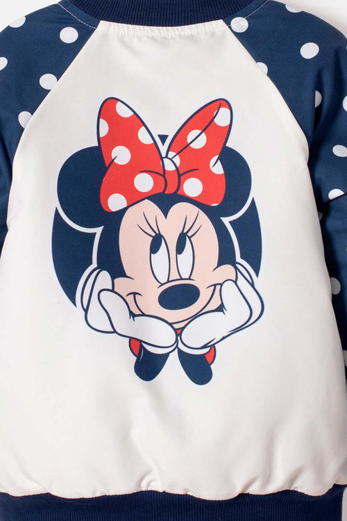 CHAQUETA DE MINNIE MOUSE CON CIERRE MULTICOLOR PARA NIÑA 2T A 5T