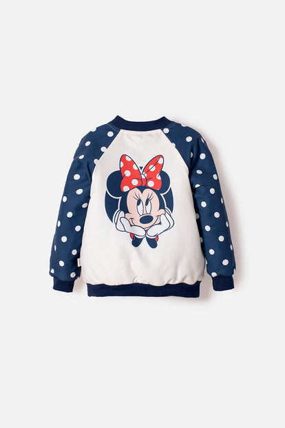 CHAQUETA DE MINNIE MOUSE CON CIERRE MULTICOLOR PARA NIÑA 2T A 5T