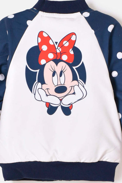 CHAQUETA DE MINNIE MOUSE CON CIERRE MULTICOLOR PARA BEBÉ NIÑA
