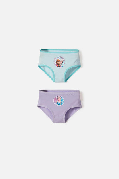 PACK X2 PANTIES DE FROZEN MULTICOLOR PARA NIÑA 2T A 6T