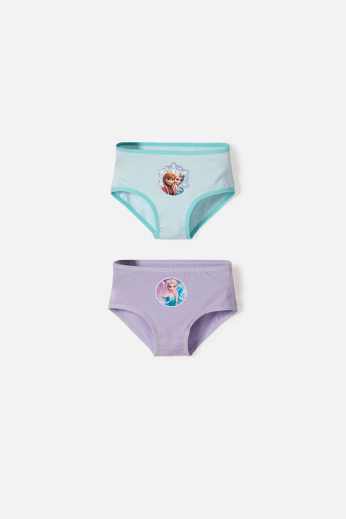 PACK X2 PANTIES DE FROZEN MULTICOLOR PARA NIÑA 2T A 6T