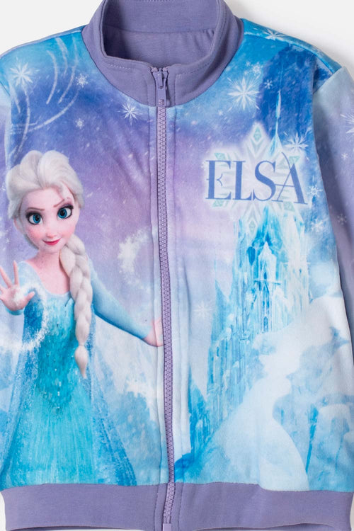 CHAQUETA DE FROZEN CON CIERRE MULTICOLOR PARA NIÑA 2T A 6T