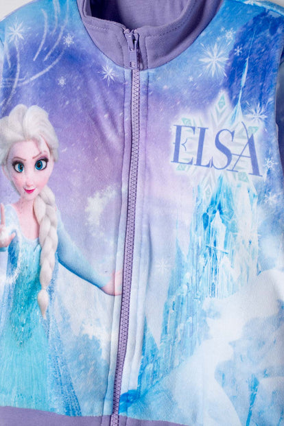 CHAQUETA DE FROZEN CON CIERRE MULTICOLOR PARA NIÑA 2T A 6T