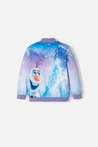 CHAQUETA DE FROZEN CON CIERRE MULTICOLOR PARA NIÑA 2T A 6T