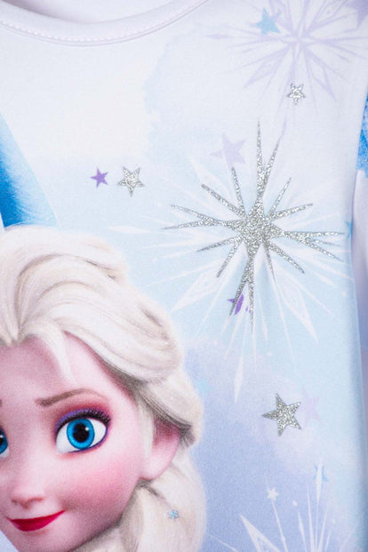 CAMISETA DE FROZEN MANGA CORTA BLANCO PARA NIÑA 2T A 6T