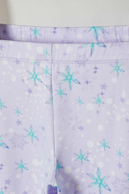 PIJAMA DE FROZEN PANTALÓN LARGO LAVANDA CLARO PARA NIÑA 2T A 6T