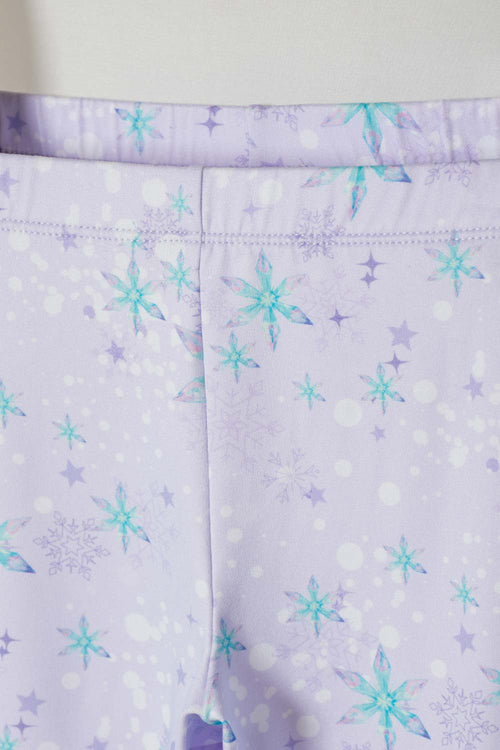 PIJAMA DE FROZEN PANTALÓN LARGO LAVANDA CLARO PARA NIÑA 2T A 6T