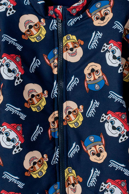 CHAQUETA DE PAW PATROL CON CIERRE AZUL PARA NIÑO 2T A 6T