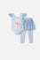 CONJUNTO DE FROZEN CON TULL AZUL CIELO PARA NIÑA 2T A 5T