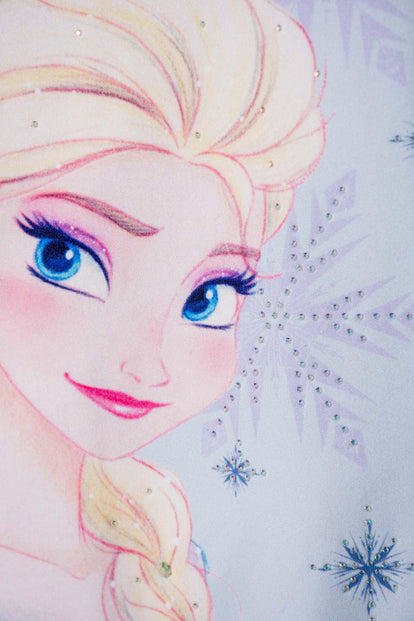 CONJUNTO DE FROZEN CON TULL AZUL CIELO PARA NIÑA 2T A 5T