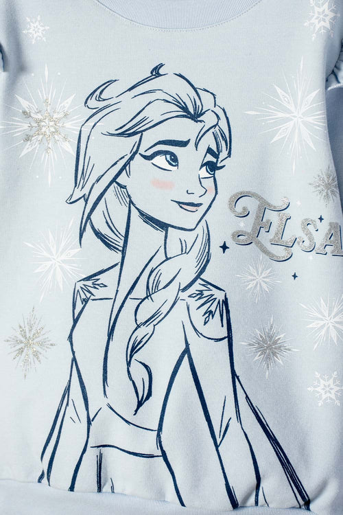 BUZO DE FROZEN CERRADO AZUL PARA NIÑA 2T A 6T