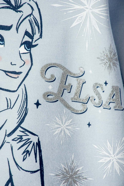 BUZO DE FROZEN CERRADO AZUL PARA NIÑA 2T A 6T