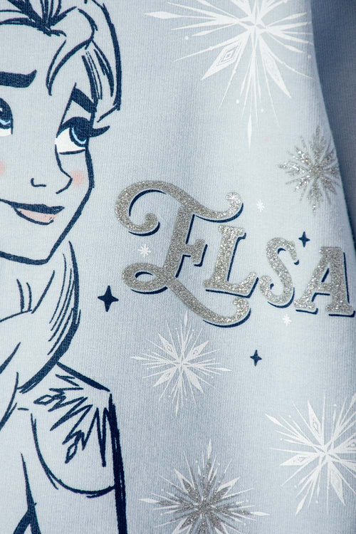 BUZO DE FROZEN CERRADO AZUL PARA NIÑA 2T A 6T
