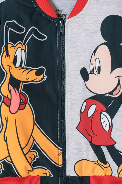 CHAQUETA DE MICKEY MOUSE CON CIERRE MULTICOLOR PARA NIÑO 2T A 6T
