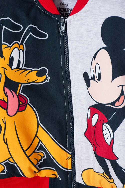 CHAQUETA DE MICKEY MOUSE CON CIERRE MULTICOLOR PARA NIÑO 2T A 6T
