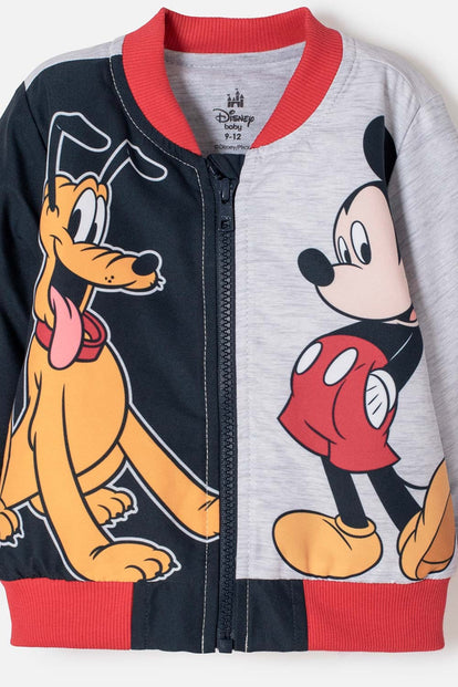 CHAQUETA DE MICKEY MOUSE CON CIERRE MULTICOLOR PARA BEBÉ NIÑO