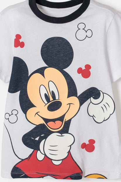 PIJAMA DE MICKEY MOUSE PANTALÓN LARGO MULTICOLOR PARA NIÑO 2T A 6T
