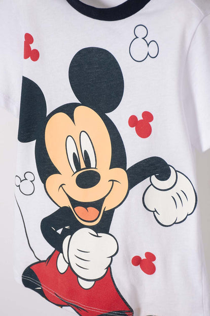 PIJAMA DE MICKEY MOUSE PANTALÓN LARGO MULTICOLOR PARA NIÑO 2T A 6T