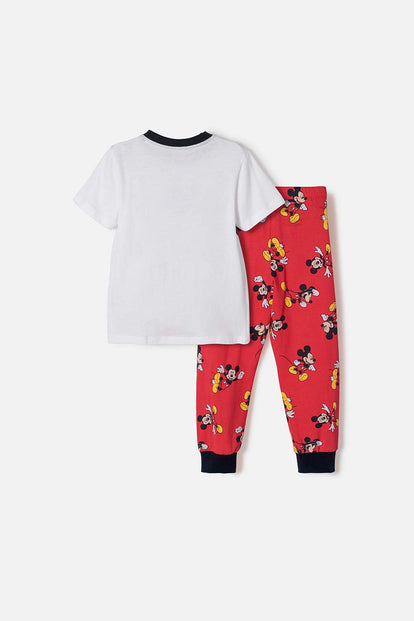 PIJAMA DE MICKEY MOUSE PANTALÓN LARGO MULTICOLOR PARA NIÑO 2T A 6T