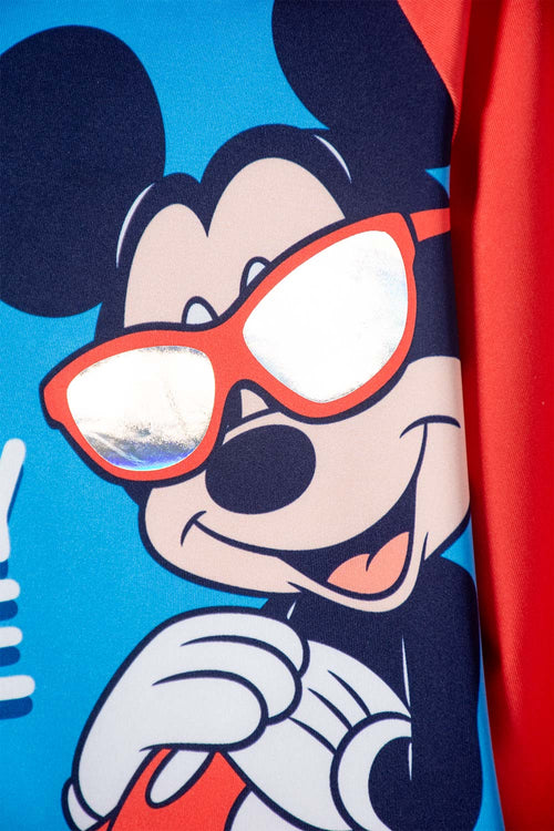 CONJUNTO DE BAÑO DE MICKEY MULTICOLOR PARA BEBÉ NIÑO