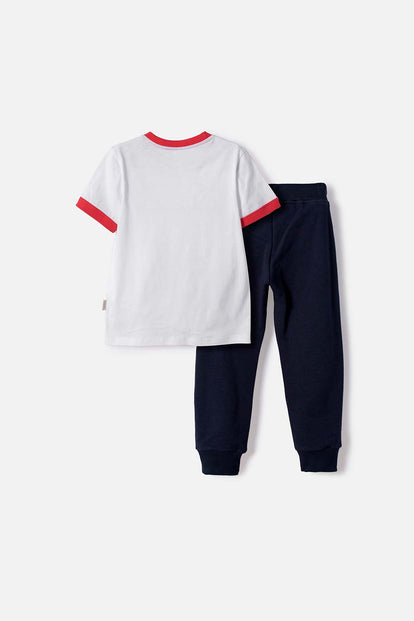 CONJUNTO DE MICKEY MOUSE CON PANTALÓN LARGO MULTICOLOR PARA NIÑO 2T A 6T