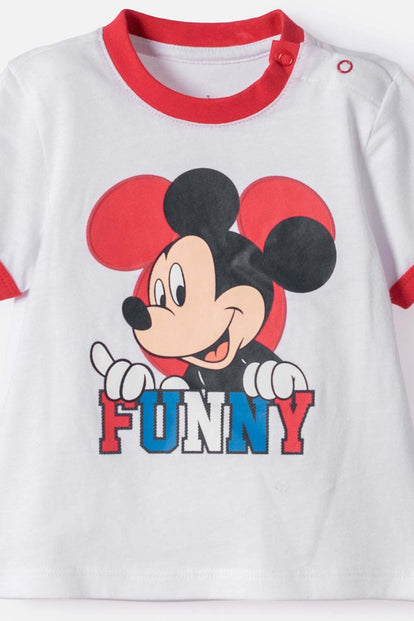 CONJUNTO DE MICKEY MOUSE PANTALÓN LARGO MULTICOLOR PARA BEBÉ NIÑO