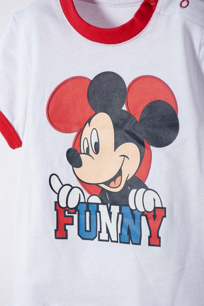 CONJUNTO DE MICKEY MOUSE PANTALÓN LARGO MULTICOLOR PARA BEBÉ NIÑO
