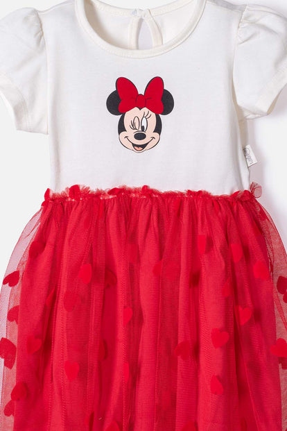 VESTIDO DE MINNIE MOUSE MULTICOLOR PARA BEBÉ NIÑA