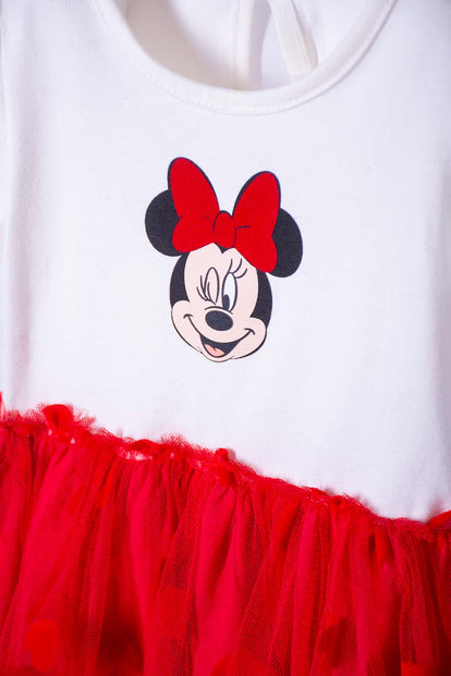 VESTIDO DE MINNIE MOUSE MULTICOLOR PARA BEBÉ NIÑA
