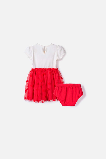 VESTIDO DE MINNIE MOUSE MULTICOLOR PARA BEBÉ NIÑA