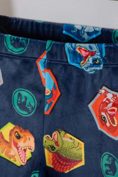 PIJAMA DE JURASSIC WORLD PANTALÓN LARGO MULTICOLOR PARA NIÑO 2T A 6T